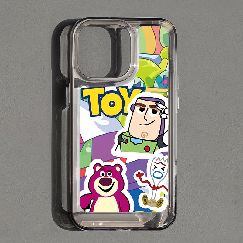 IPHONE Casing Ponsel Lembut Lucu Kompatibel Untuk Iphone14 11 13 12 Pro XS Max X XR 7 8 6S Plus Silcone Casing Shockproof Transparan TPU Cover