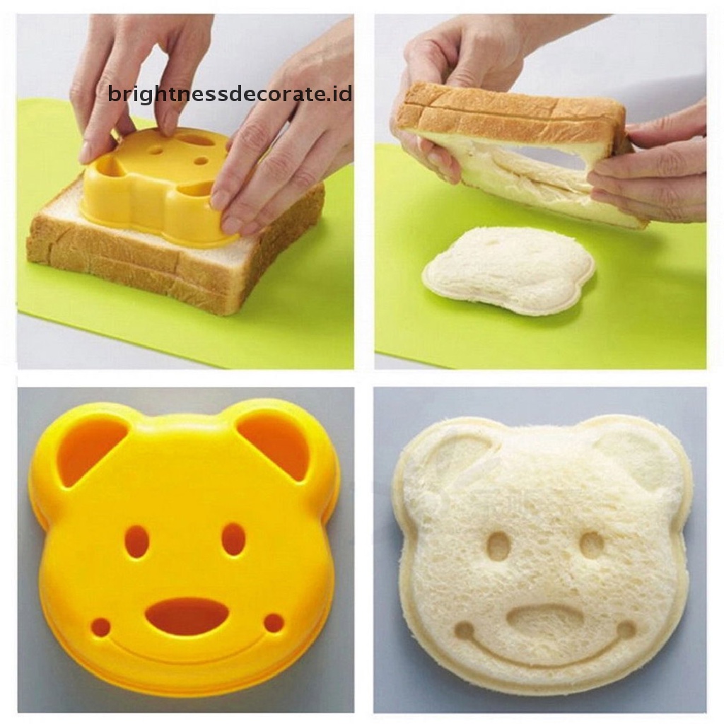 [Birth] Cute Animal Sandwich Mold Cutter Beruang Anjing Bentuk Dinosaurus Kue Roti Toast Maker [ID]