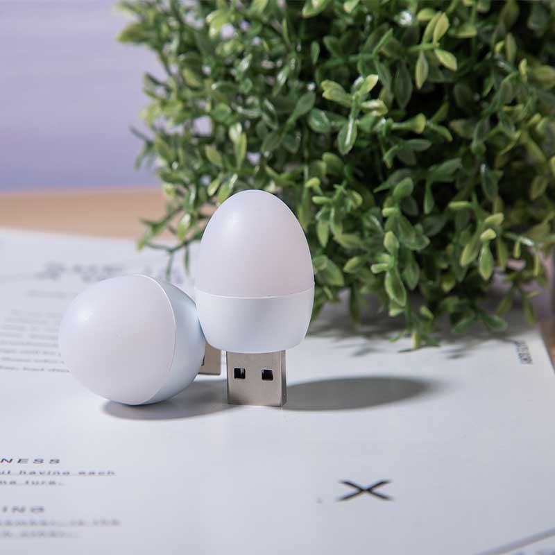 Portabel Ultra Terang Bentuk Telur USB Plug Lamp Mini LED Pelindung Mata Lampu Baca Komputer Ponsel Power Charging Night Light Lampu Buku Kecil Pencahayaan Meja