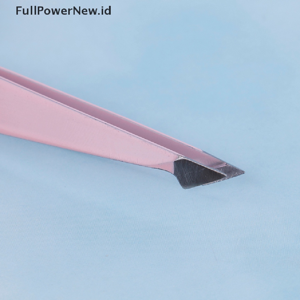 Power Stainless Steel Pinset Alis Miring Penghilang Bulu Wajah Trimmer Care ID