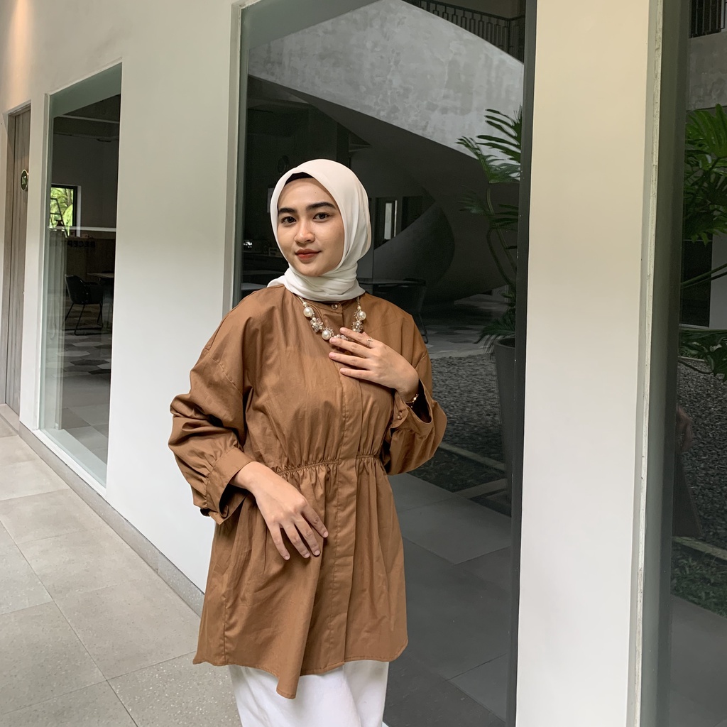 ALEA SHIRT BY FORLADEE | KEMEJA BLOUSE WANITA BEST SELLER