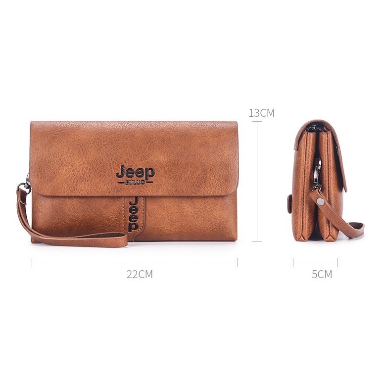 IMPOR ORIGINAL JEEP HANDBAG DOMPET TANGAN 1632 MUAT HP BESAR PENGUNCI MAGNET