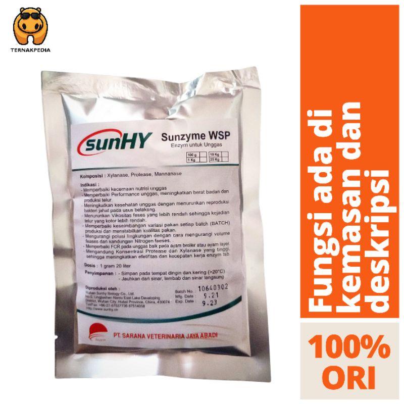 Ready Sunzyme Wsp 100 Gr - Enzim Untuk Unggas - Enzim Untuk Hewan - Sunshy Enzim - Sunzyme - Enzim B