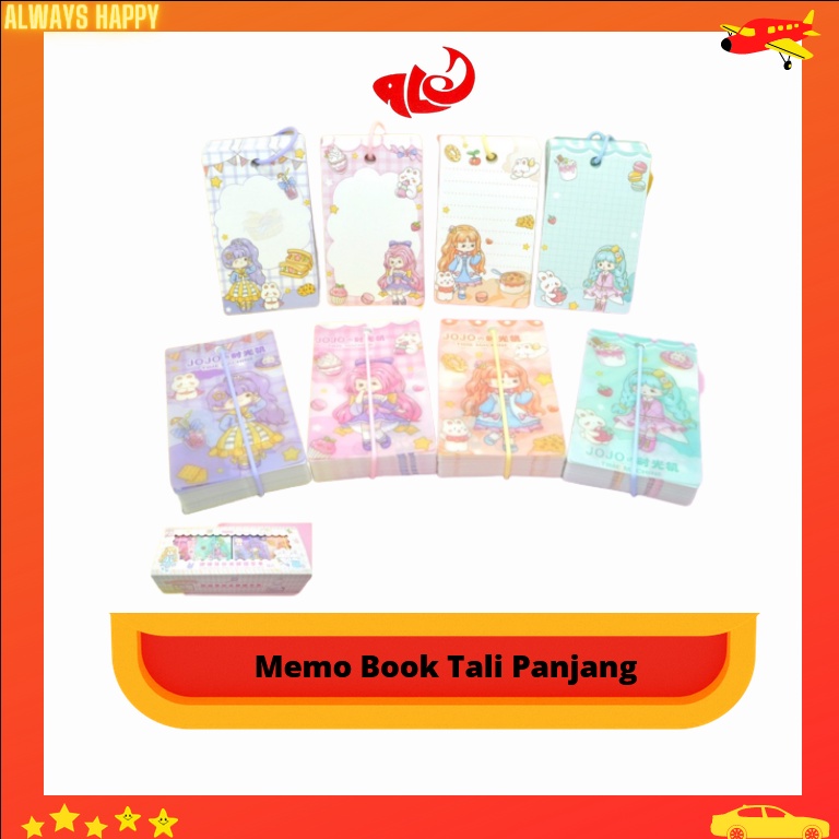 

Buku Catatan Kecil Murah Memo Book Tali Panjang Motif dikirim random