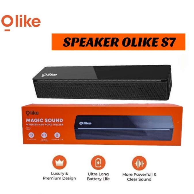 SPEAKER BLUETOOTH OLIKE S7 LUXURY & PREMIUM DESIGN ULTRA LONG BATTERY