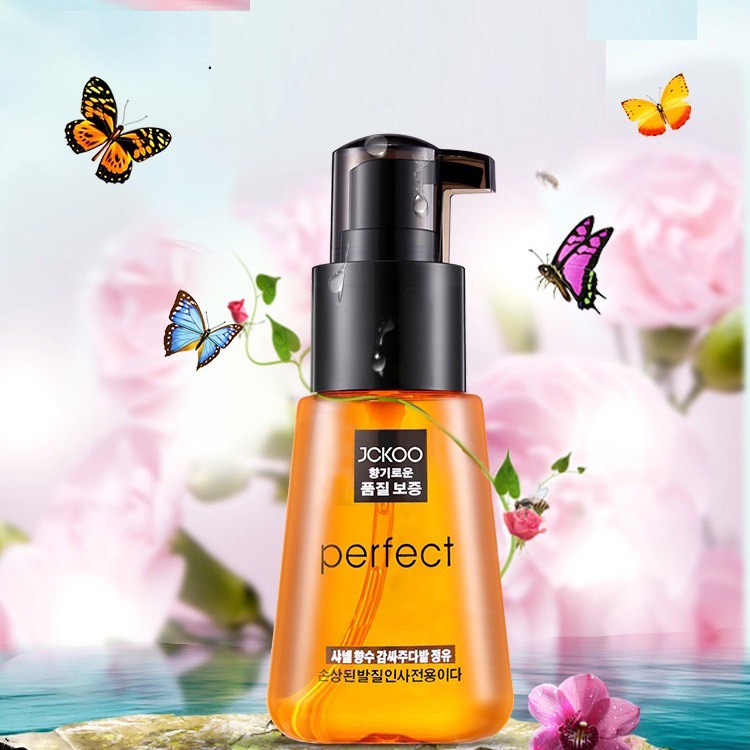 JCKOO Hair Serum Pelembut Rambut Repair Hair Oil 70ml Serum Perawatan Rambut Rusak Hair Oil Smoothing Hair-5