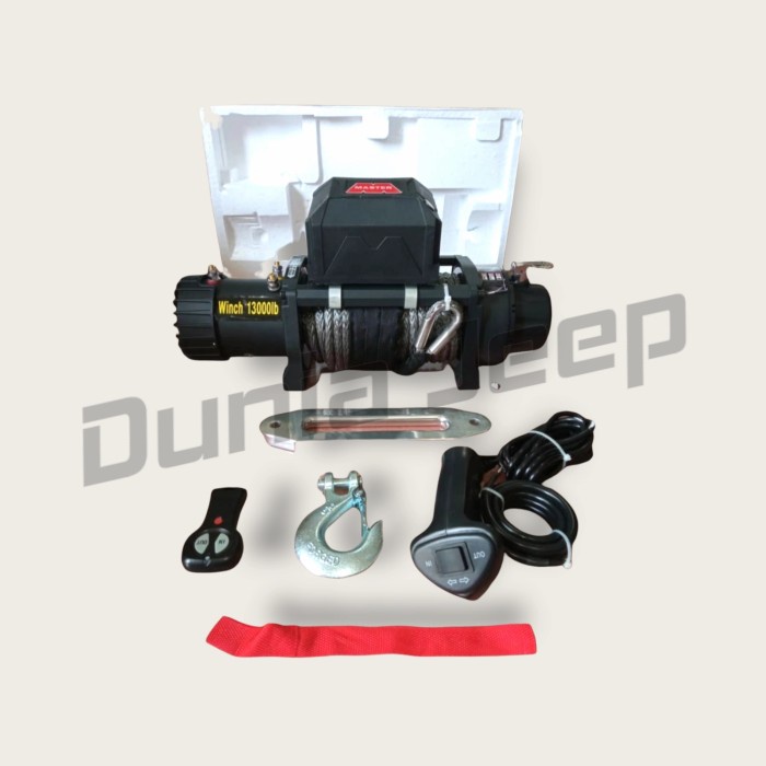 Winch Master 13000 13.000 Lbs Tali Plasma Rope Offroad