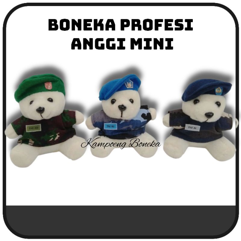 Boneka Profesi Abri Polisi Guru Koki Mini