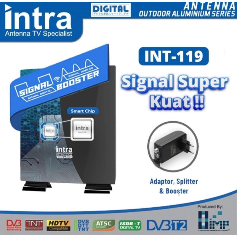 Antena digital INTRA INT-119 Bisa buat digital tv, Smart tv, Android tv, set top box