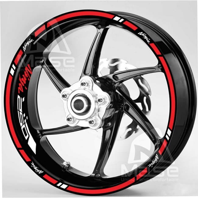 

TERLARIS | Stiker Velg motor Kawasaki Ninja Z250 Ring 17