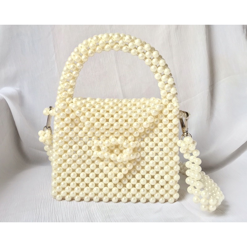 Tas manik- manik Tas mutiara sling bag Tas wanita