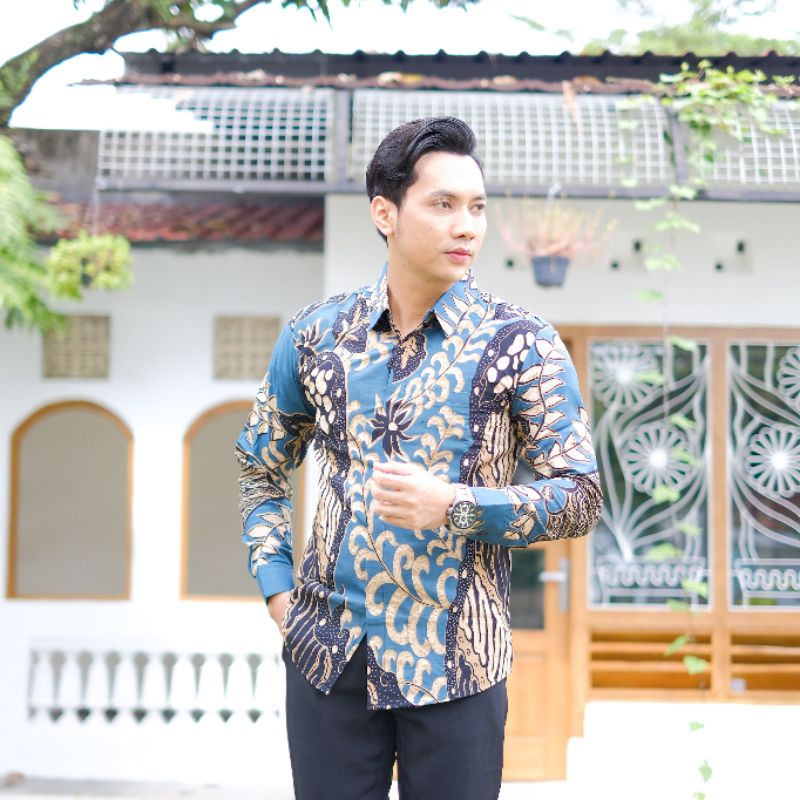 Hem Batik Pria Lengan Panjang Kertojoyo Motif Terbaru terlaris dan termurah
