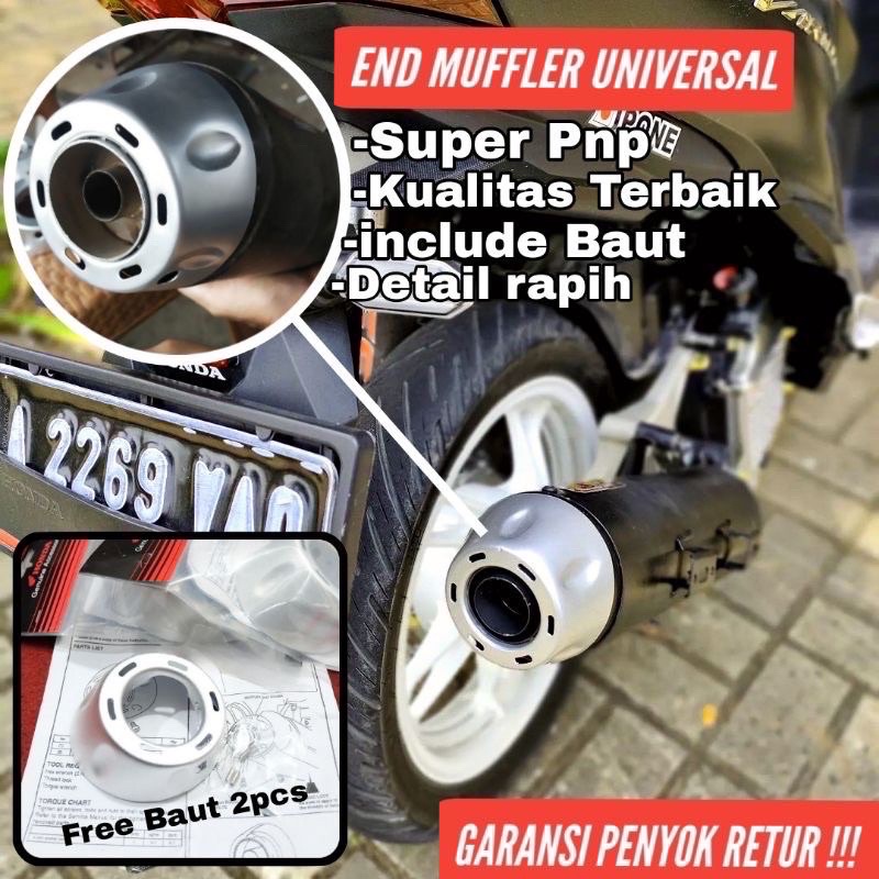 TERMURAH Muffler Corong Knalpot Tsukigi Vario 125 Vario 150 PCX Scoopy mio3 vario110 dll Universal