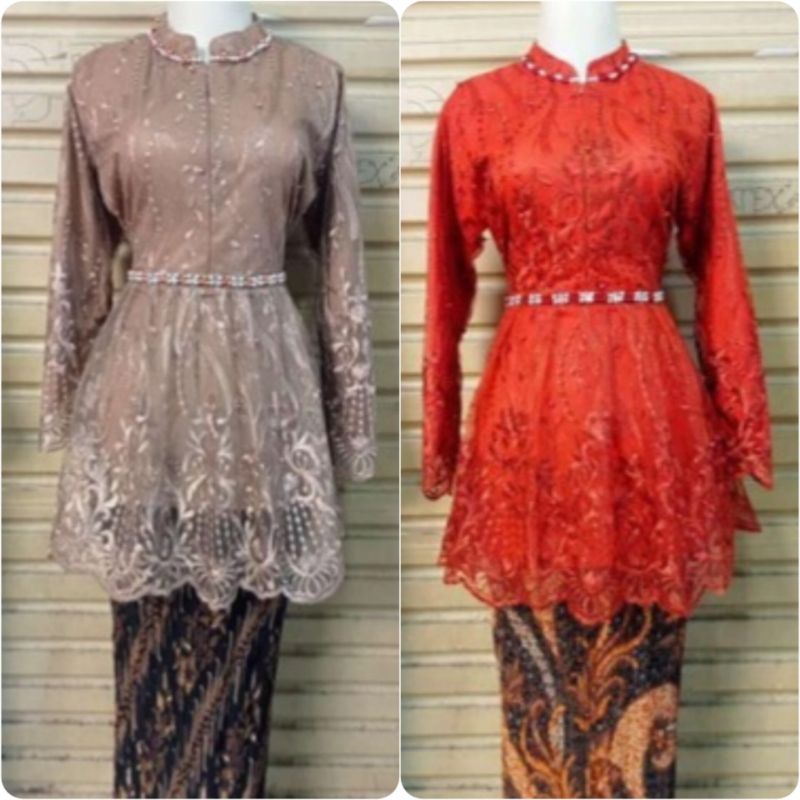 BA Atasan kebaya tille /kebaya modern/kebaya cantika/kebaya pesta dan wisuda/kebaya busui/kebaya terbaru