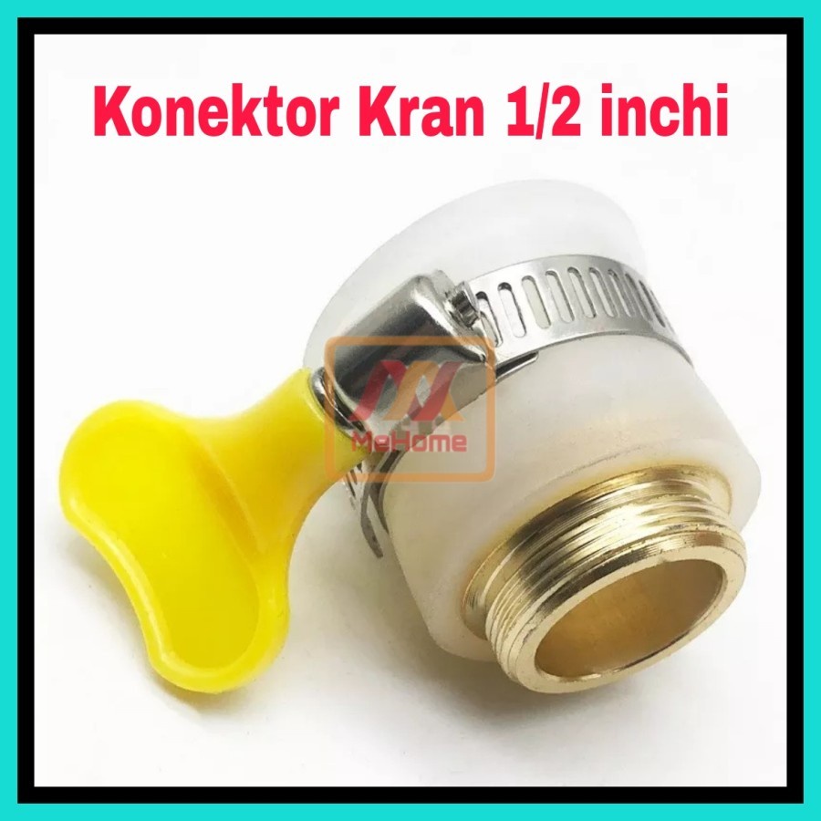 MH - Konektor Kran Universal Adaptor Kran Quick Connector Wastafel 1/2inchi