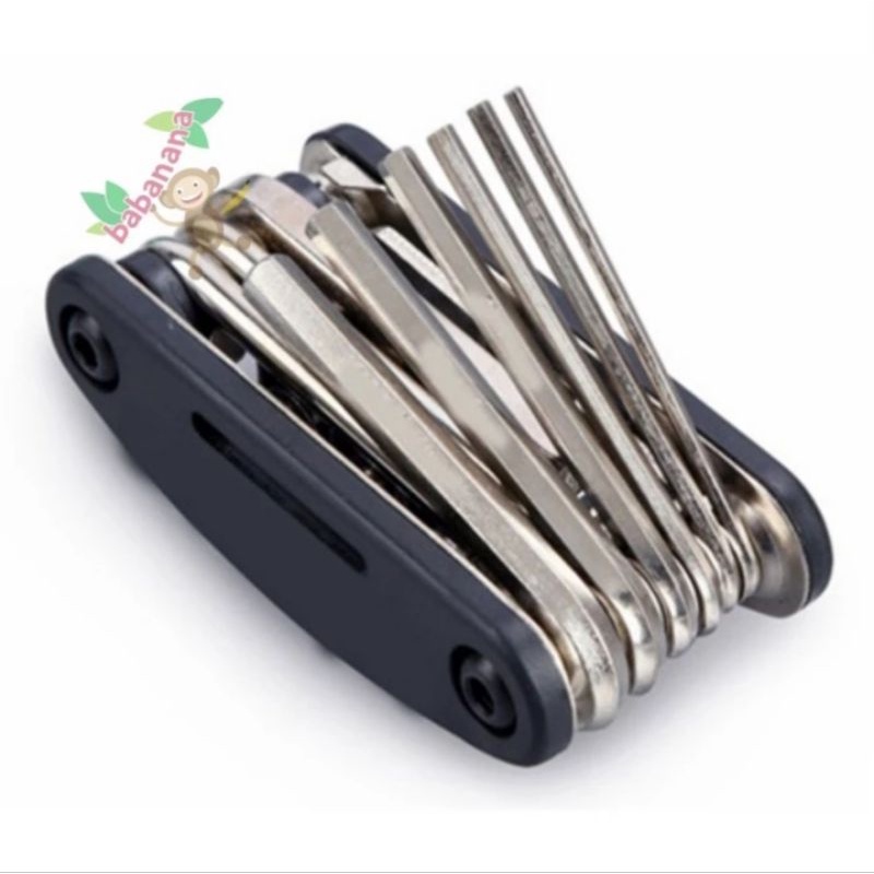 15 in 1 EDC Repair Tool Stainless Steel Kunci Obeng Multifunctional