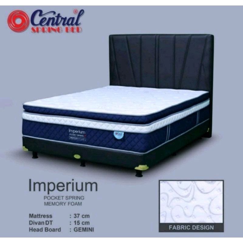 1SET SPRINGBED CENTRAL BERBAGAI TYPE UKURAN 160X200 DAN 180X200 UNTUK WILAYAH KOTA CIREBON