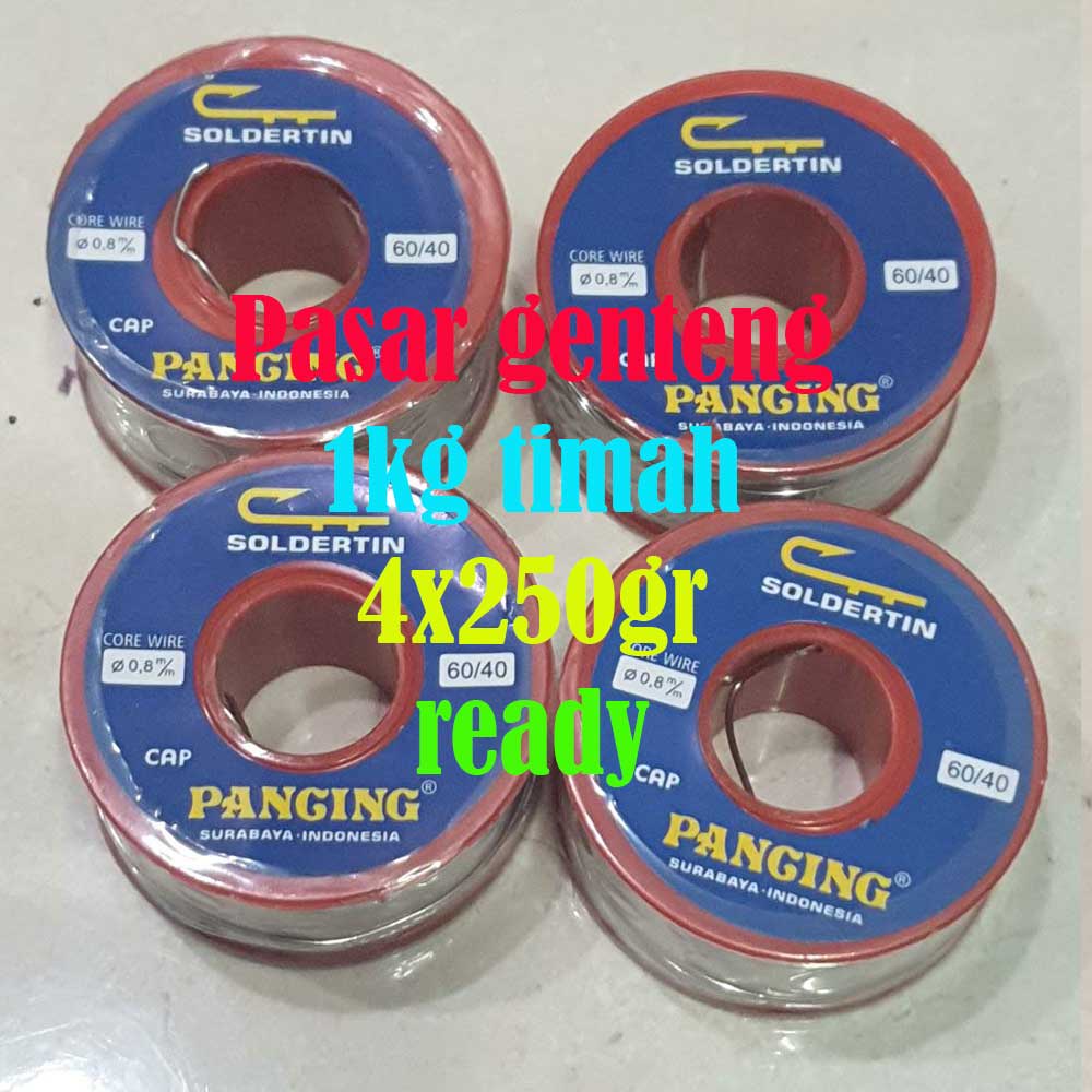 timah solder besar 4 x 250gr 1kg paragon pancing albha alfa original solderwire murah paling laris pasar genteng