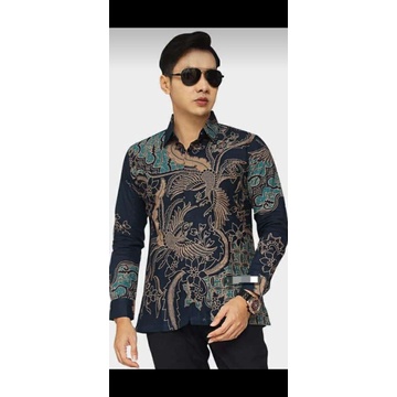 KEMEJA BATIK MODERN SLIMFIT PANJANG BAHUN KATUN HALUS FULL FURING HALUS