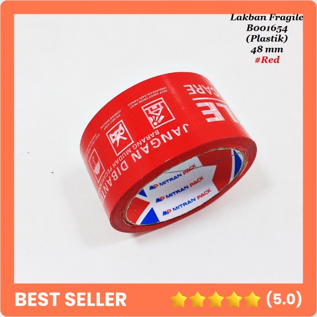 

Lakban OPP Tape / Lakban Fragile Merah 40 Yard