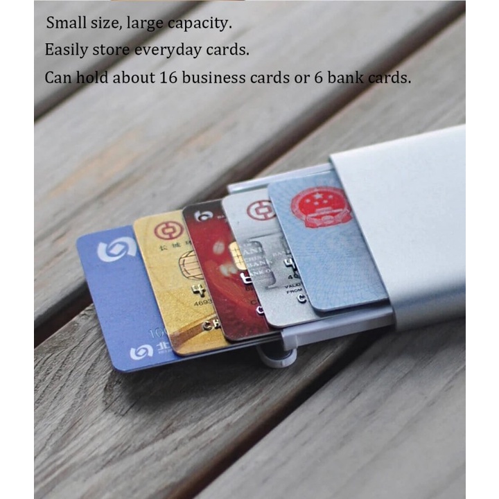 MIIIW Automatic Pop-Up Card Holder - Tempat Kartu Eksklusif Elegan