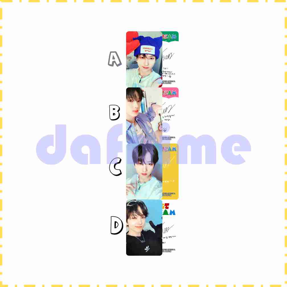 photocard nct dream dremis unofficial versi candy