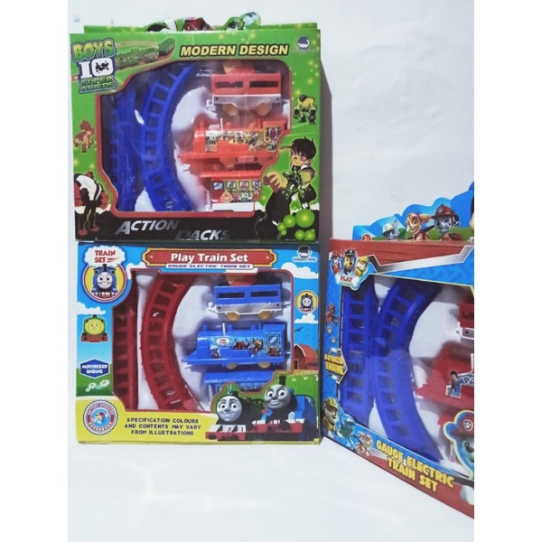 MAINAN MURAH.... MAINAN ANAK2 KERETA API DIATASNYA REL (BATRE)