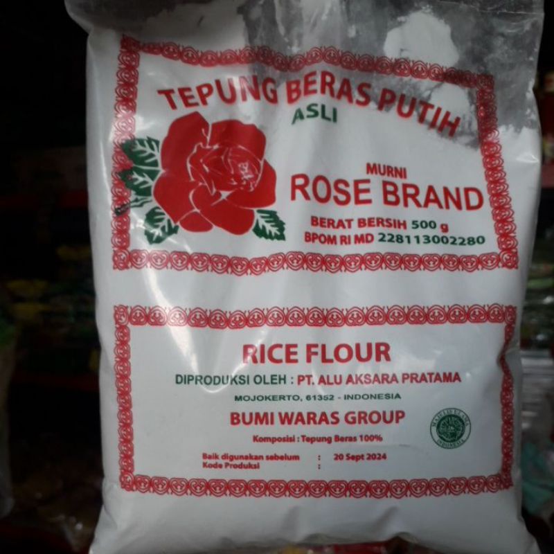 

Tepung Beras Rose Brand Kemasan 500 gr