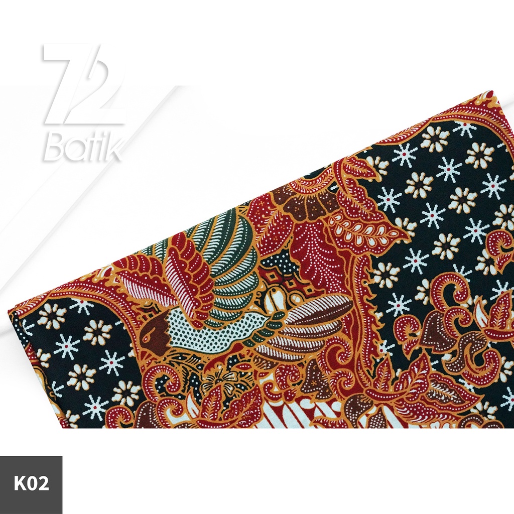 KAIN BATIK PREMIUM Bahan Katun Motif Sekar Jagad Roll Merah 722759 Cap 72 Jarik Jarit Samping Kebat Panjang Batik Katun Modern Premium Bahan Seragam Batik Pernikahan Kantor Keluarga Murah Kamen Jadi Batik Bali Lembaran