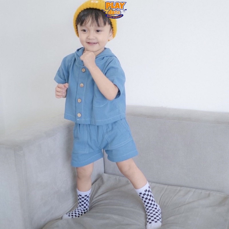 Playdate Kaos Kaki Oldschool Anak Bayi Laki Laki Perempuan 1 - 5 Tahun Baby Shocks