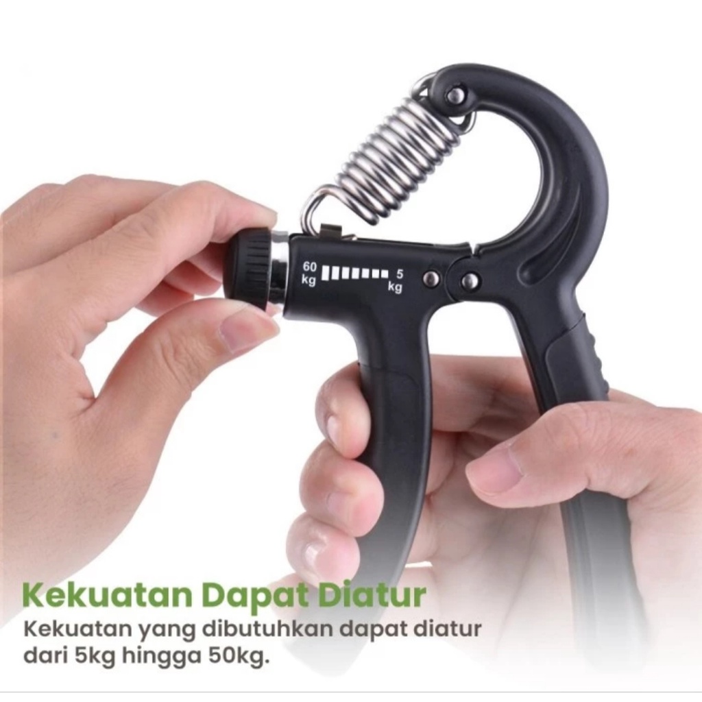 Adjustable Handgrip Alat Olahraga Penguat Tangan 5 - 60 kg