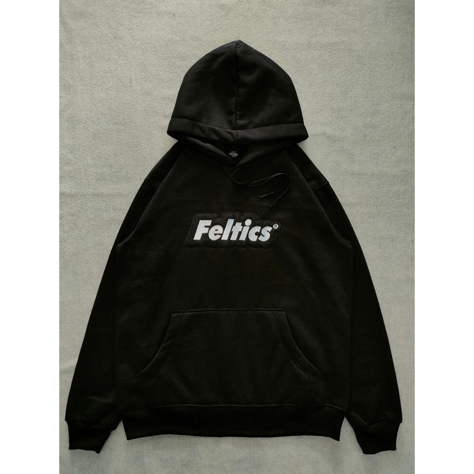 Feltics emblem bordir / jaket hoodie distro unisex / hoodie pria wanita terbaru 2023