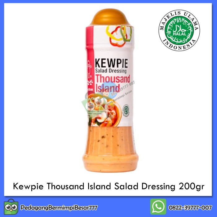 

Terlaris ✨ - Kewpie Salad Dressing Thousand Island 200ml | Saus Salad 2.1.23