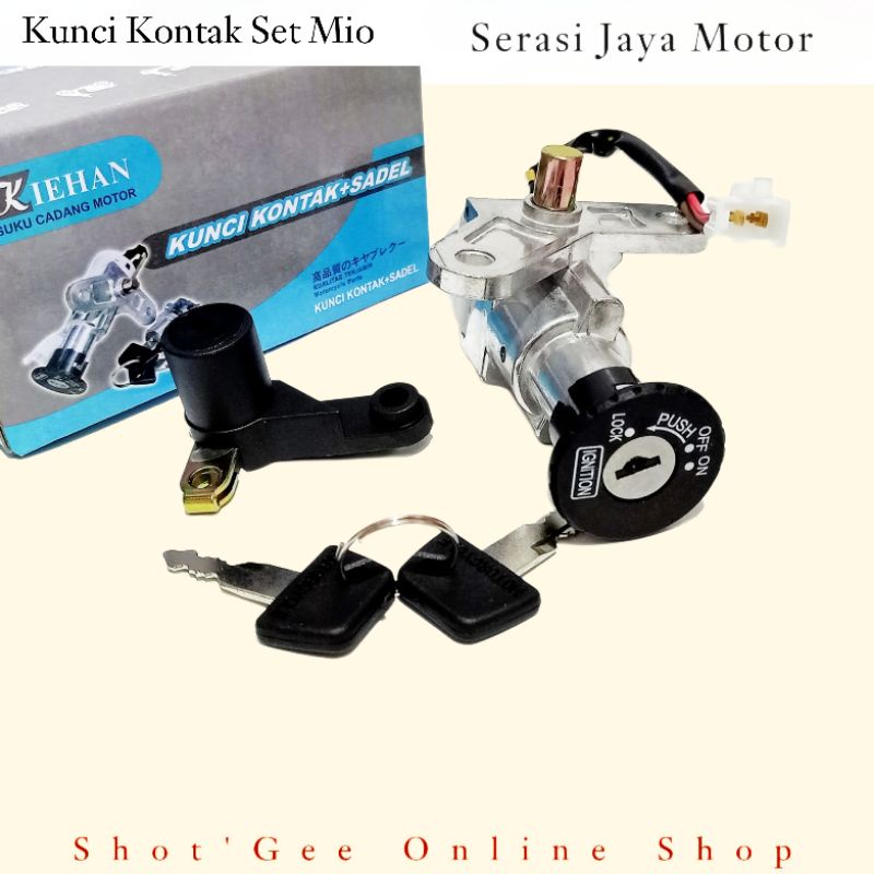 KUNCI KONTAK SET PLUS JOK KOMPLIT MIO LAMA / MIO GARNIS / MIO SPORTY / MIO SMILE / JUPITER MX LAMA