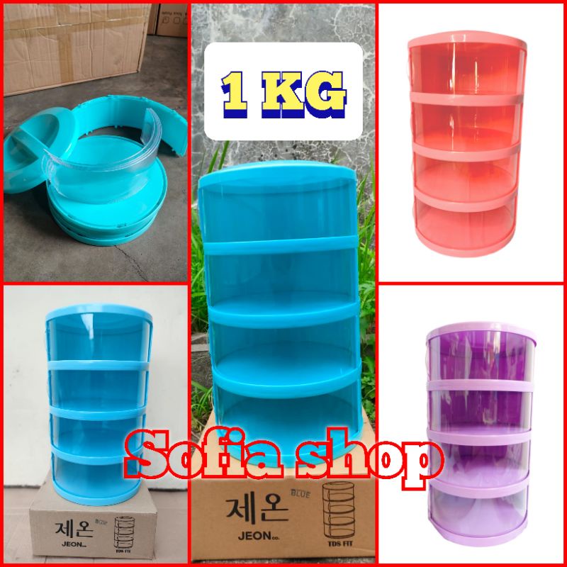 1 KG !!! tudung saji 4 susun jeon fit belom rakitan FREE BUBBLE
