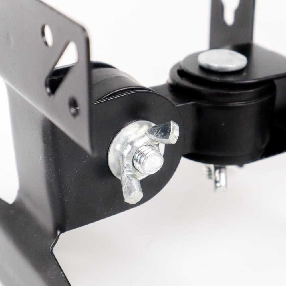 Taffware TV Bracket Adjustable Up and Down 1.3mm Thick 100 x 100 Pitch for 14-24 Inch TV - W24 - Black
