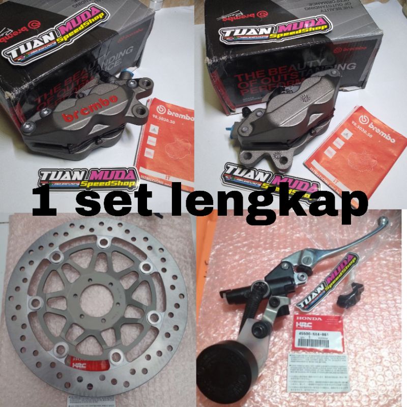 kaliper brembo 4p 1pin disc cakram nx7 dan master rem nx4  original