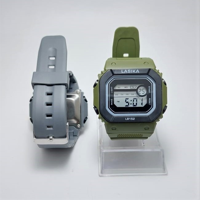 [WATER RESIST] Jam Tangan Anti Air Digital Sporty Unisex Free Box Premium 8152 LASIKA