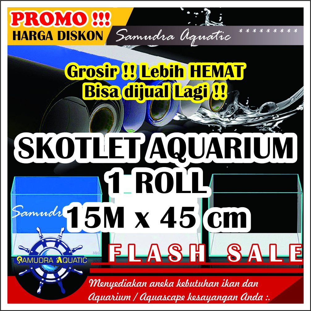 Background Aquarium GROSIR 1 ROLL (15 m x 45 cm) Aquascape PROMO!, Stiker Skotlet Aquarium Aquascape GRATIS PACKING KARDUS