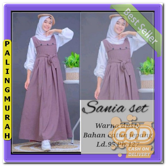 Baju Anak Perempuan Terbaru 2023 Gamis Lucu Model Baru Casual Muslimah Cewek Umur 2-13 Tahun Atasan 