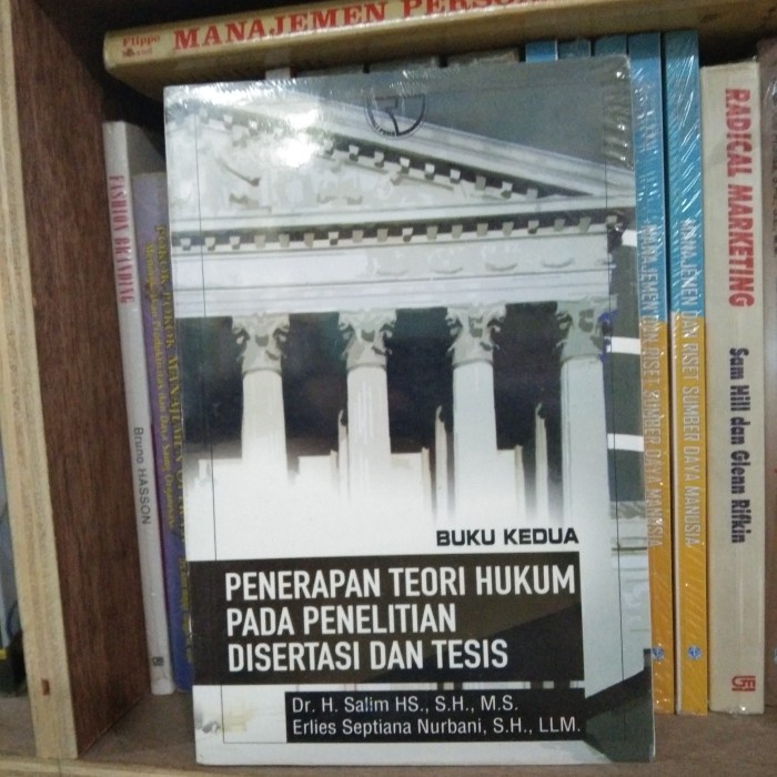 

Penerapan Teori Hukum pada penelitian disertasi dan tesis-buku kedua