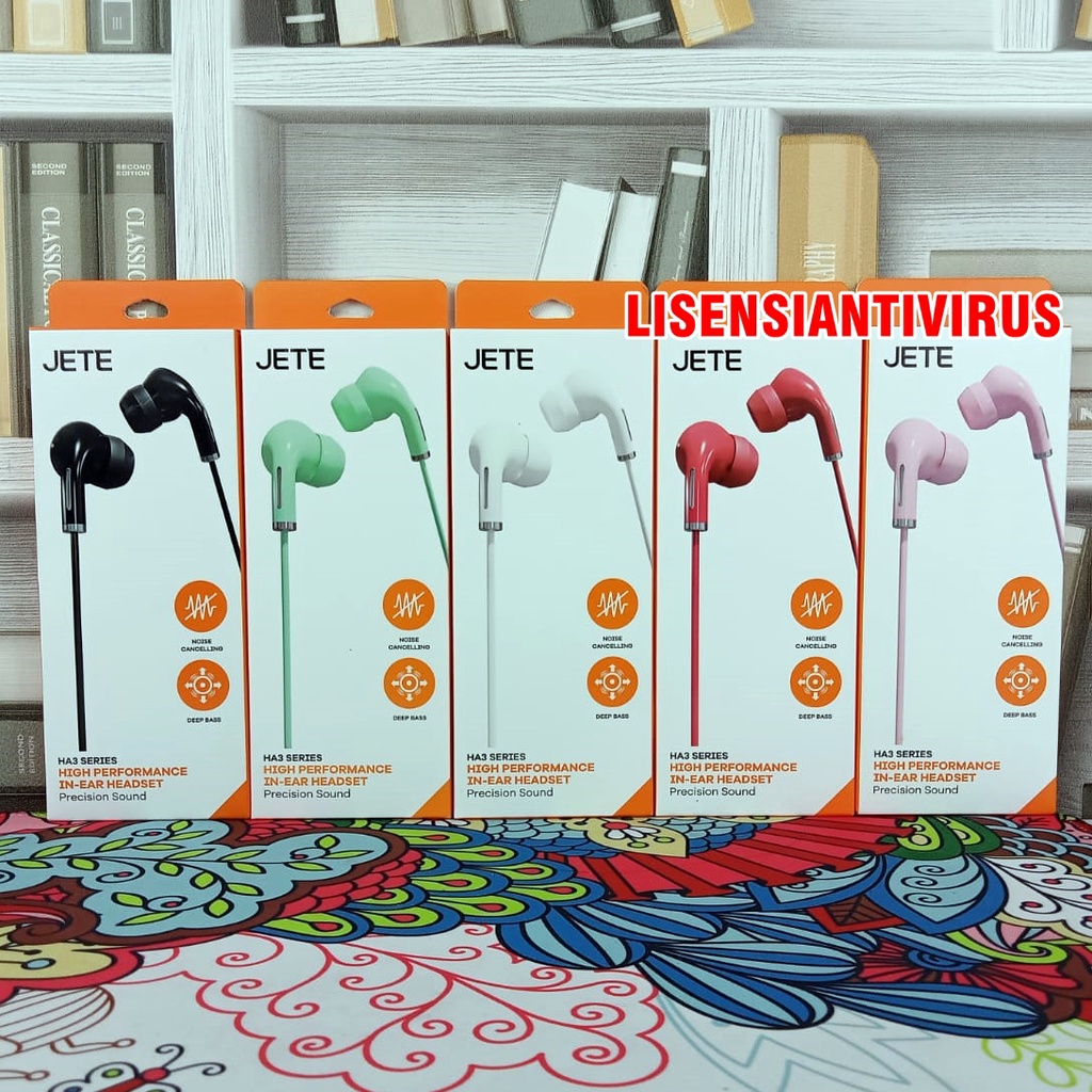 Jete Headset HA3 Handsfree Earphone JETE HA 3 headset kabel JETE