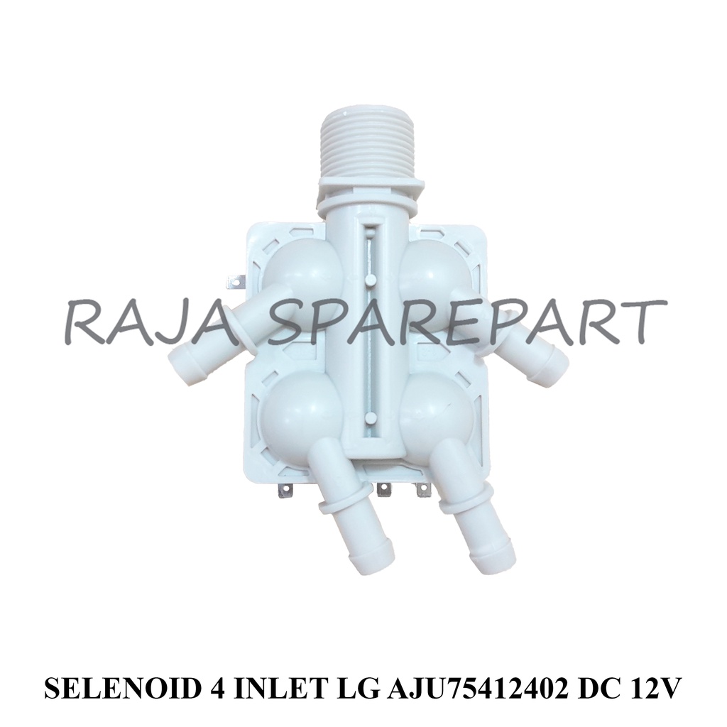 WATER INLET/INLETMESIN CUCI/SELENOID 4 INLET LG AJU75412402 DC 12V