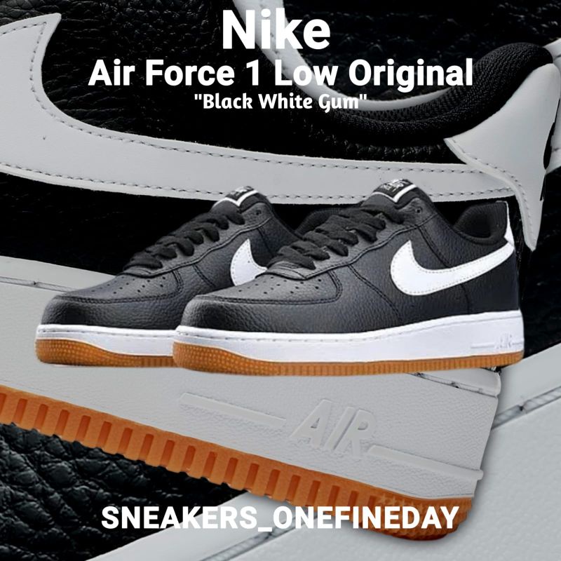Nike Air Force 1 Low Black White Gum Original