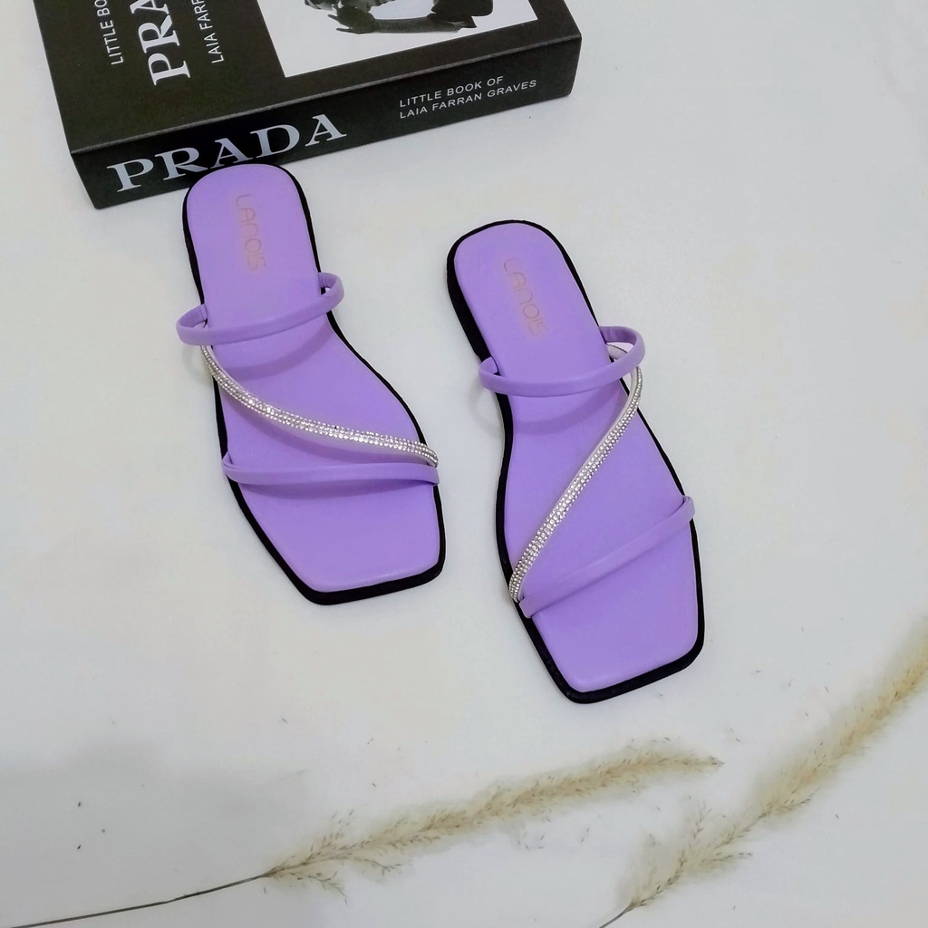 Sandal Wanita JENNIE by Nesanh Sandal Kekinian Permata Mutiara Terbaru