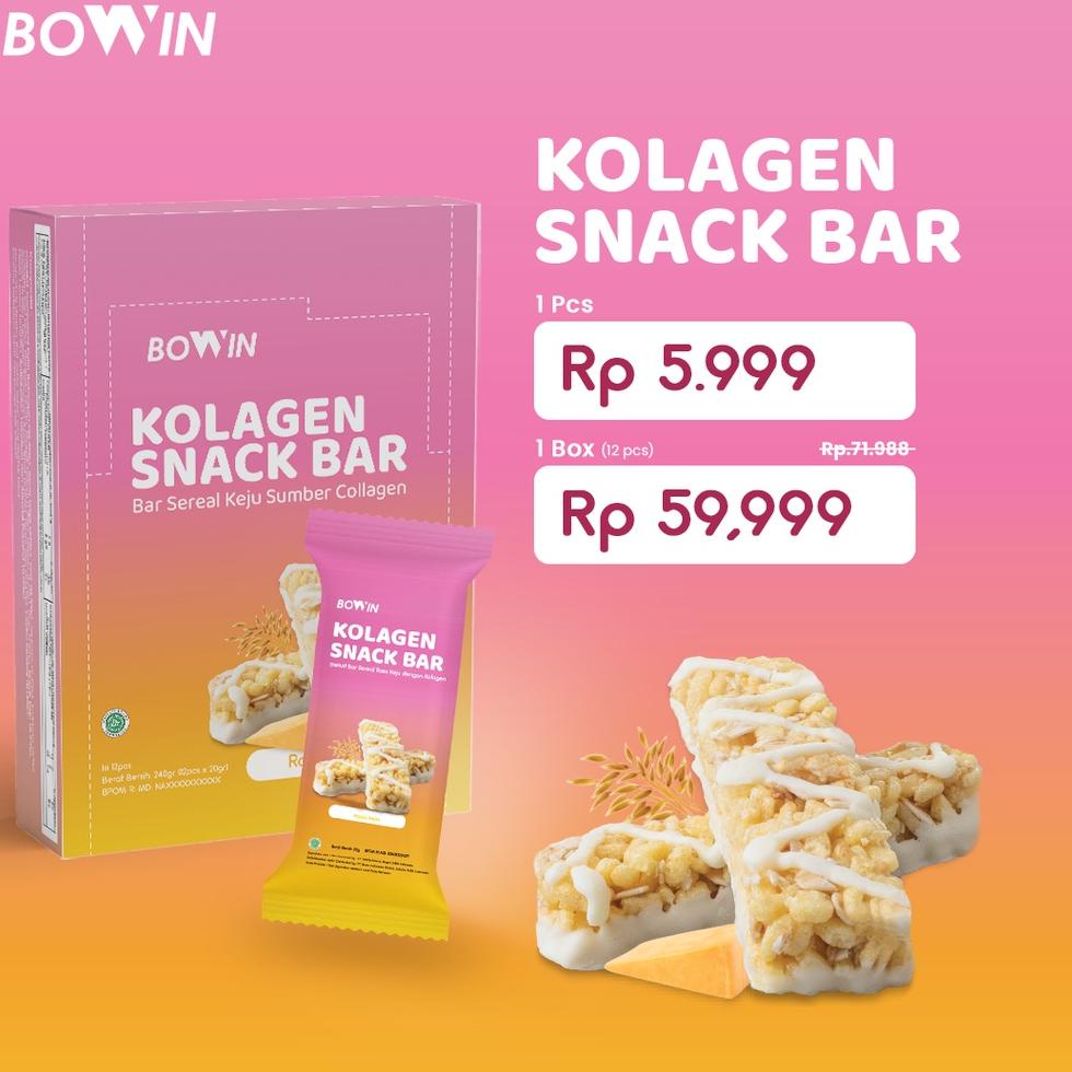 

Kirim langsung Bowin Kolagen Bar mg (1 Box = 12 Pcs) Snack Oat Tinggi Serat, Rendah Gula & Kalori 76