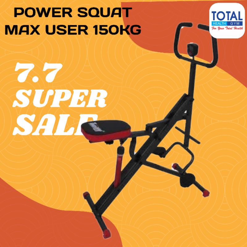 Power Home Squat TL 1100 Alat Squad Pengecil Perut Paha Lengan Horse Rider