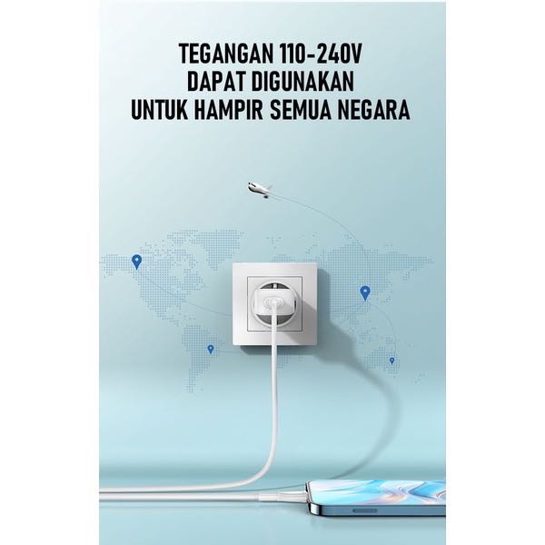 Charger 1A ROBOT RT-K10 Single Output White Garansi Resmi 1 Tahun