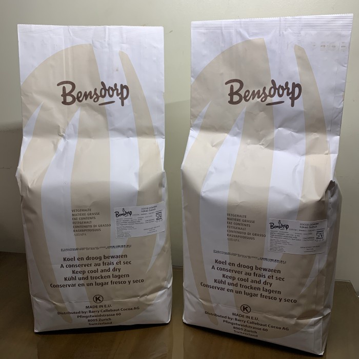 

Bensdrop Cocoa Powder 5Kg Premium Fat 22/24% Bubuk Coklat Europe