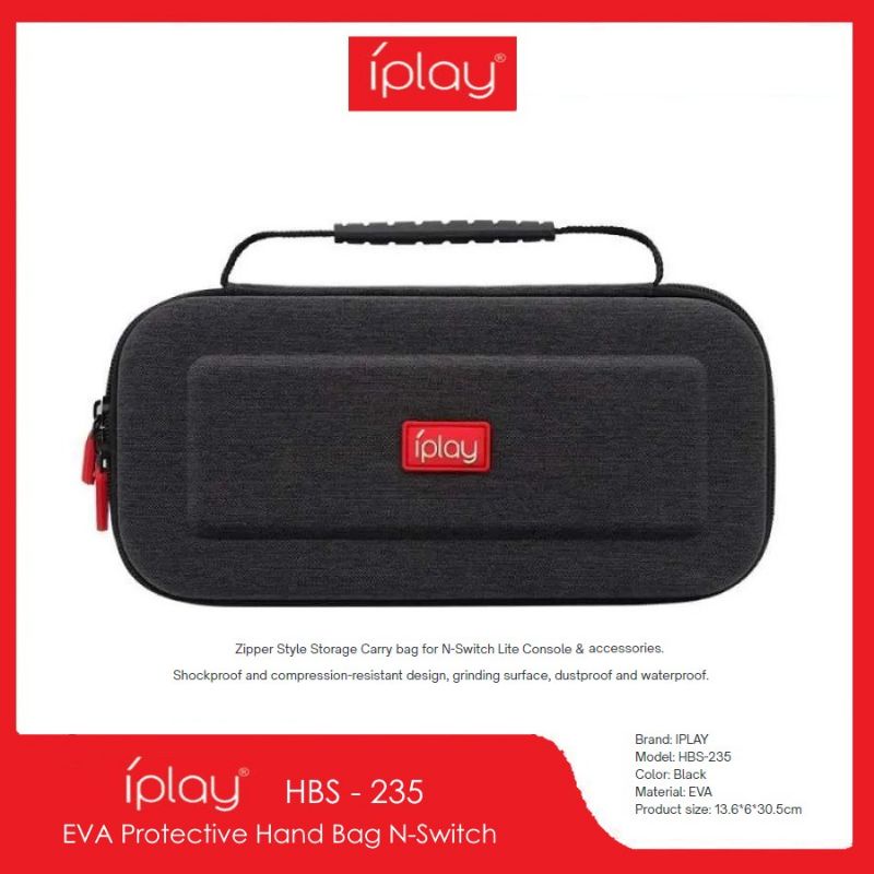 IPLAY Pouch Nintendo Switch v2 v1 OLED Tas Bag Carry Case EVA HBS-235